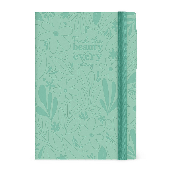 12-month weekly planner with notepad 2027 - Jardim