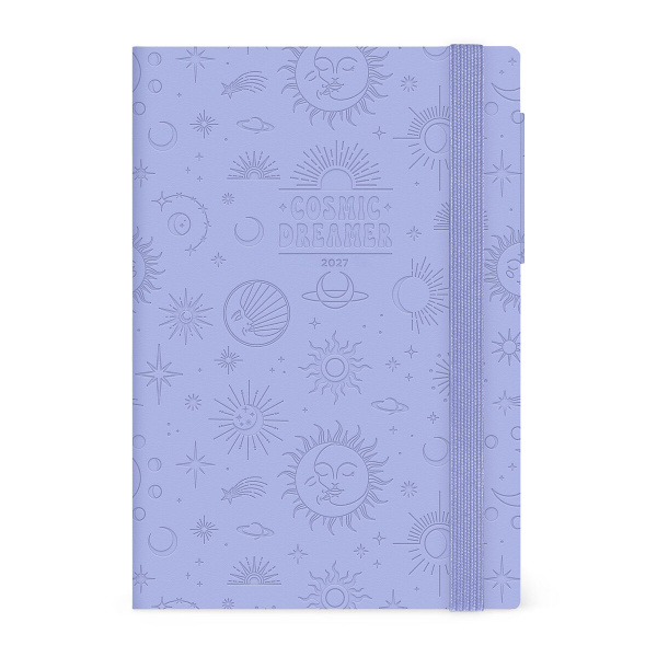 12-month weekly planner with notepad 2027 - Lilac..