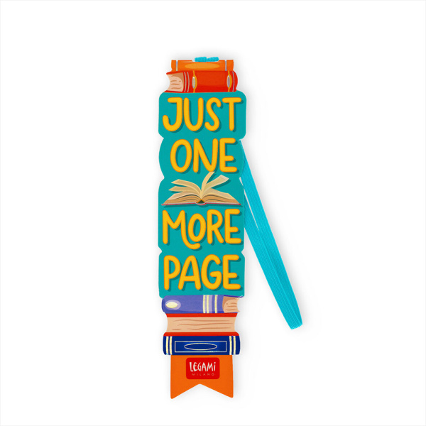 Bookmark Book Lover, One More Page - Marcador com elástico