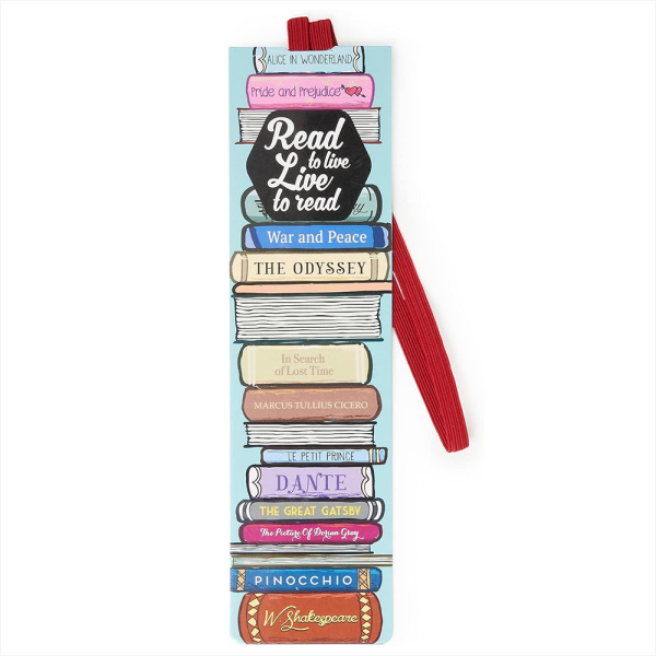 Bookmark Book Lovers Read - Marcador com elástico