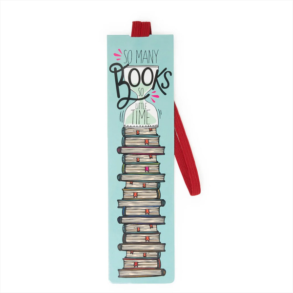 Bookmark Book Lover, So Many Books - Marcador com elástico