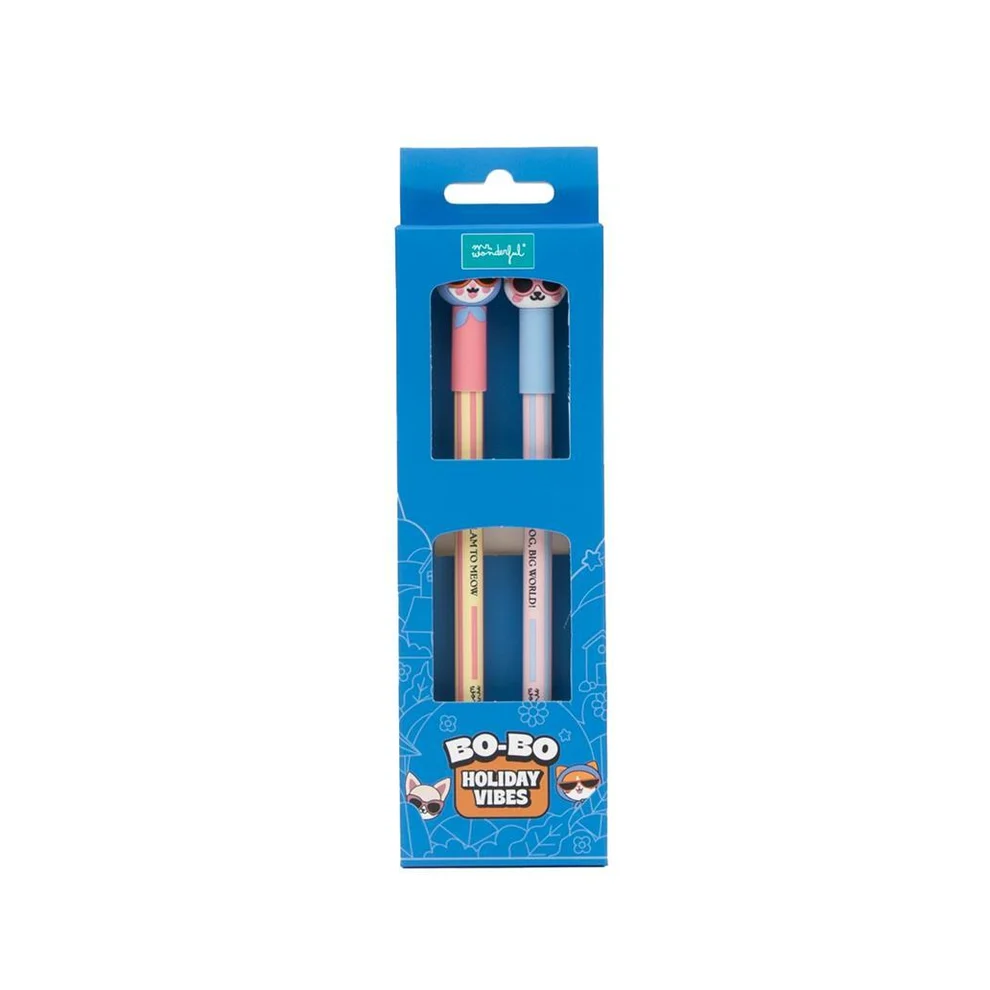 Set of 2 Bo-Bo Erasable Ballpoint Pens - Mr. Wonderful