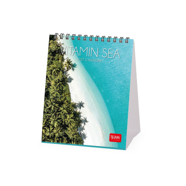 Vitamin Sea 2027 Desk Calendar - 12 x 14.5 cm