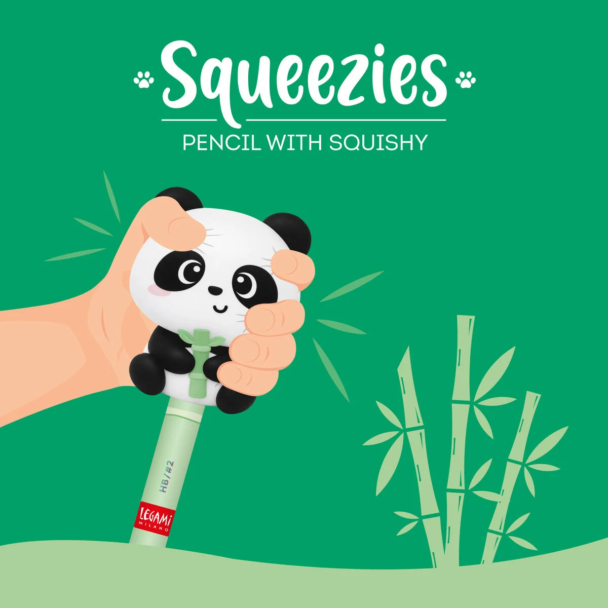 Pencil with cute panda 